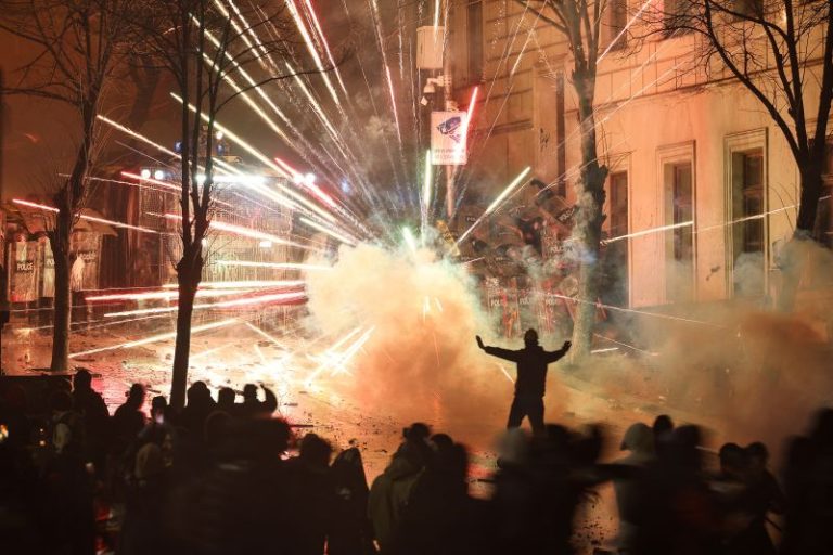 Protests in Georgia spread as PM defies US condemnation